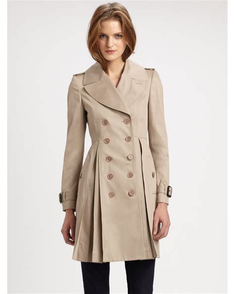 burberry trench styles|Burberry pleated trench.